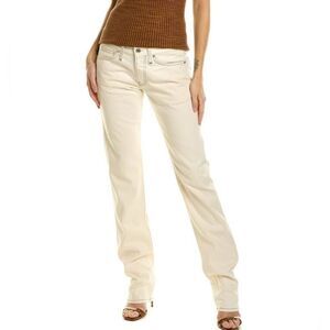 NWT $295 Helmut Lang Masc Lo Drainpipe Natural Cream Pant Size 30 Women’s 33 Men
